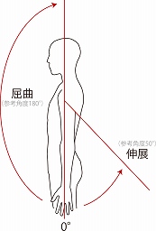 前に腕を上げると肩にロックが掛かる